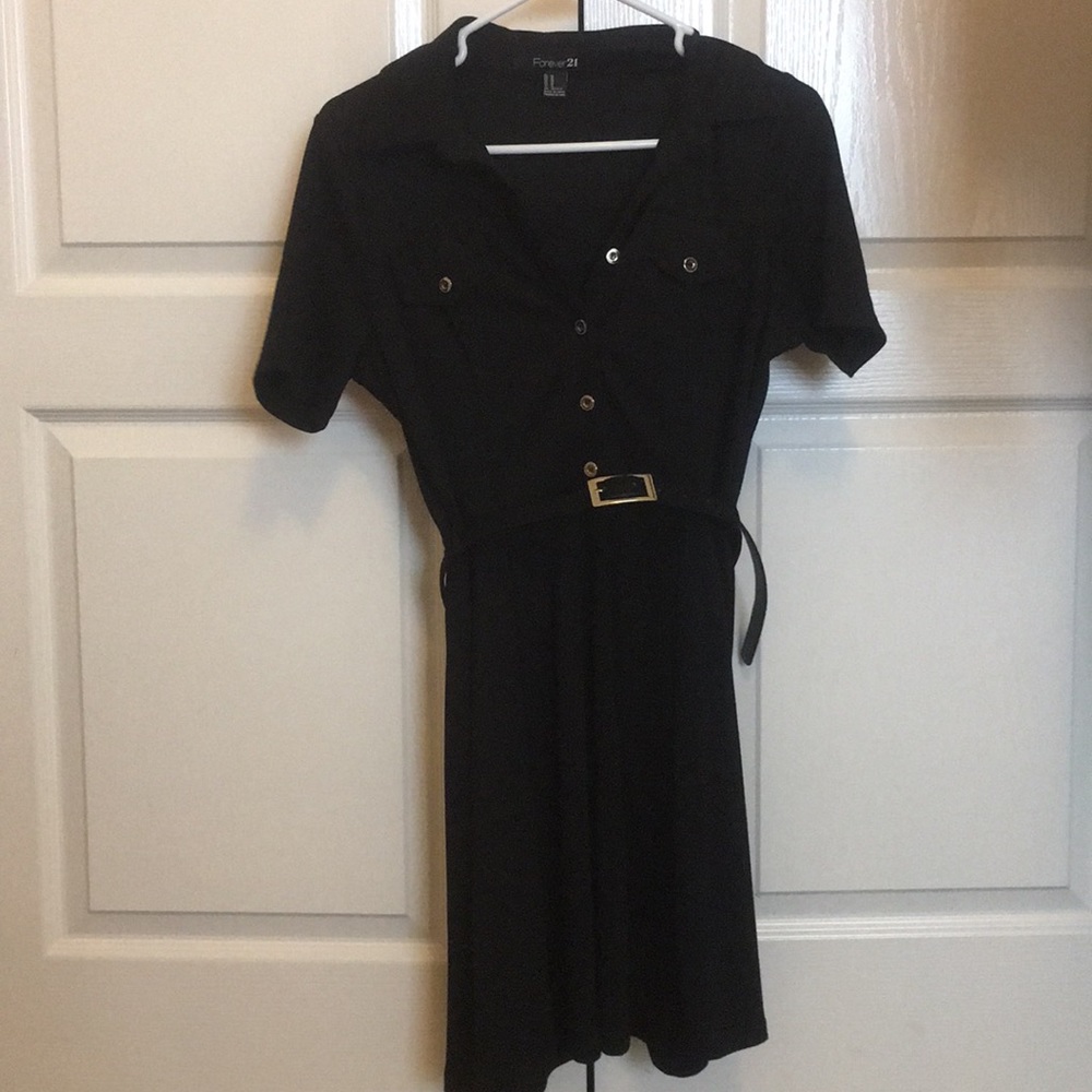 little black dress with belt lbd